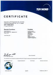 Certificate IATF
